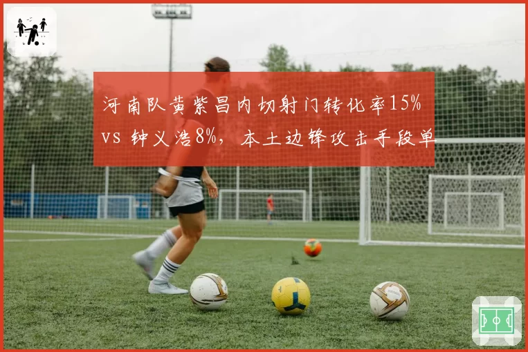 河南队黄紫昌内切射门转化率15% vs 钟义浩8%，本土边锋攻击手段单一化困境